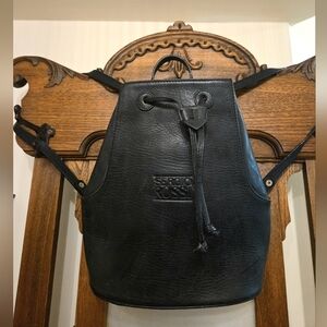 Vintage Sergio Rossi Leather Backpack